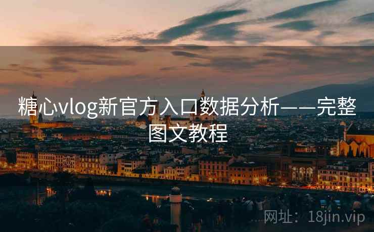 糖心vlog新官方入口数据分析——完整图文教程